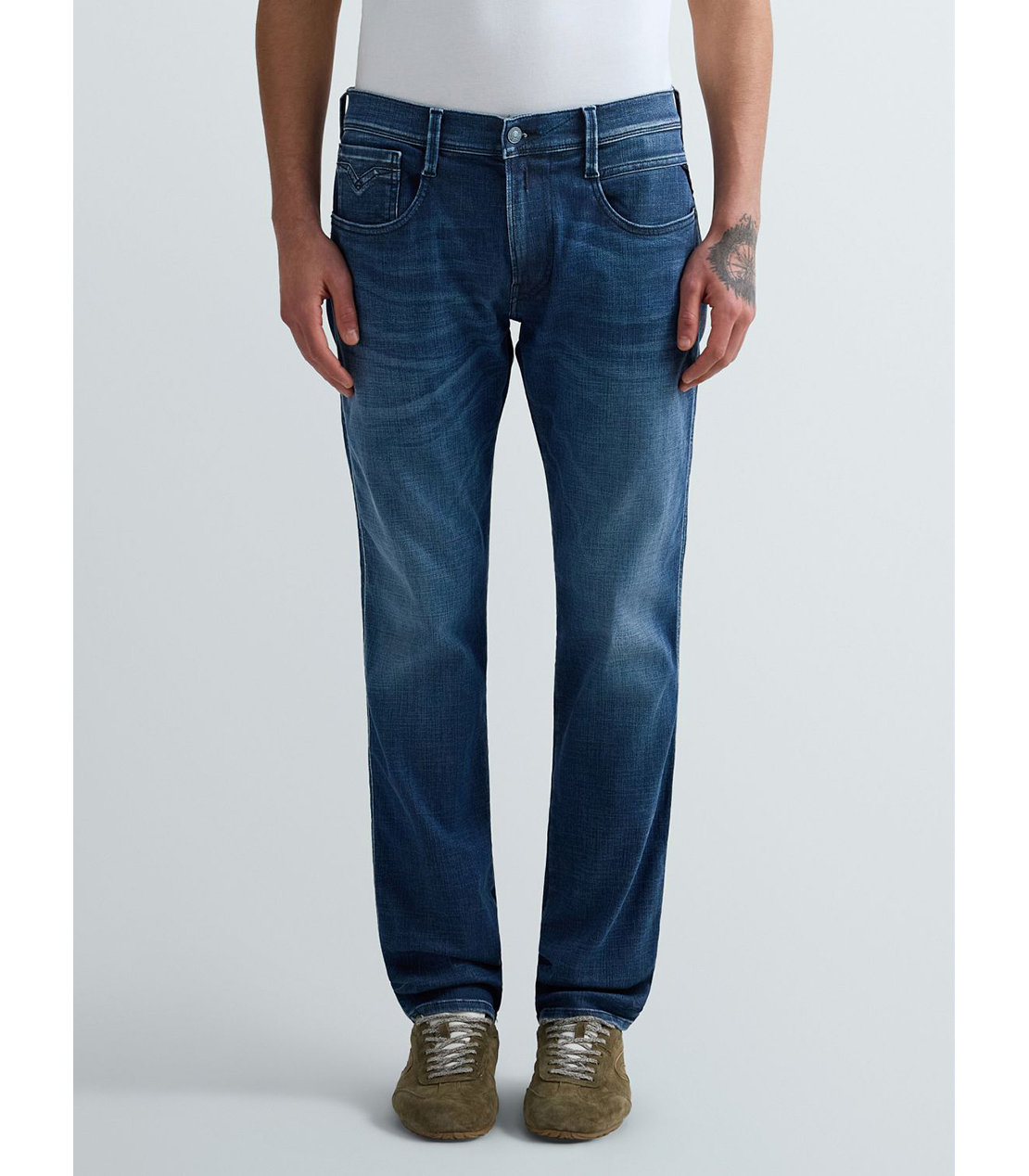 スリムフィットANBASS Hyperflex Matrix ストレッチデニム